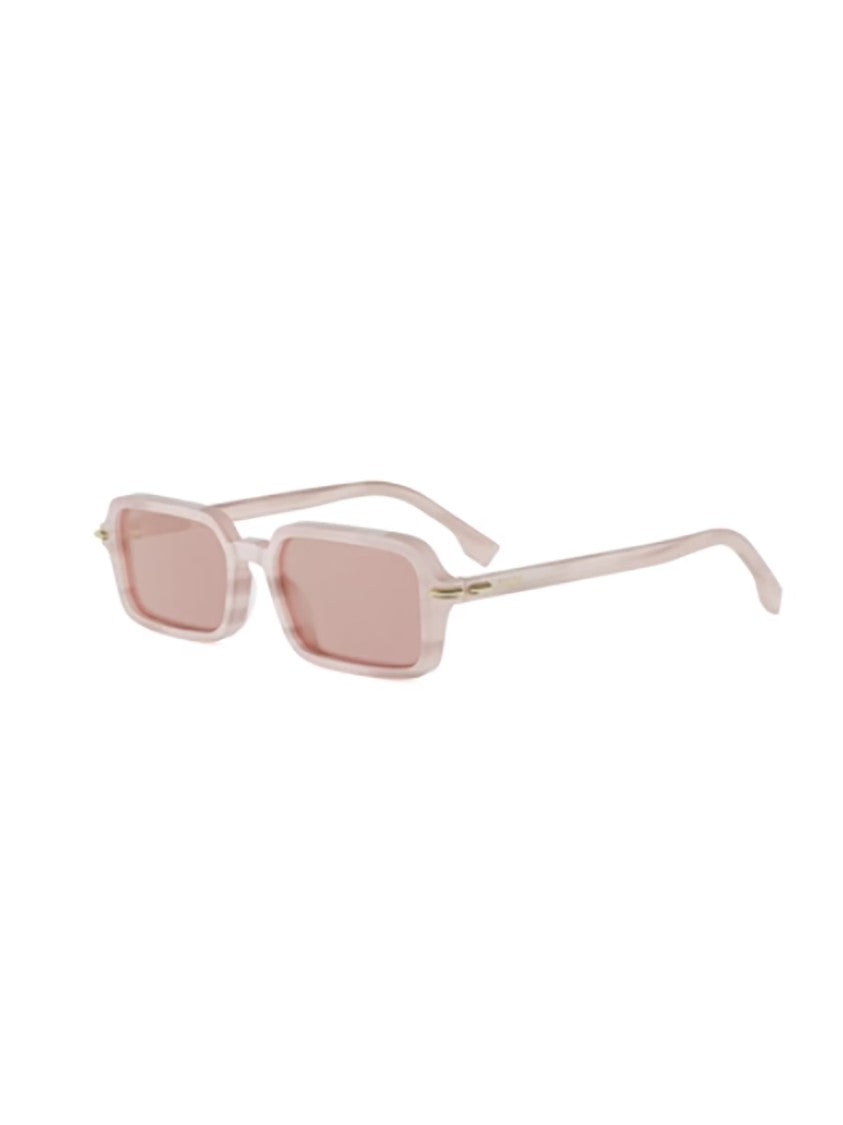 Fendi Pink Fe40174i Translucent Gold Sunglasses