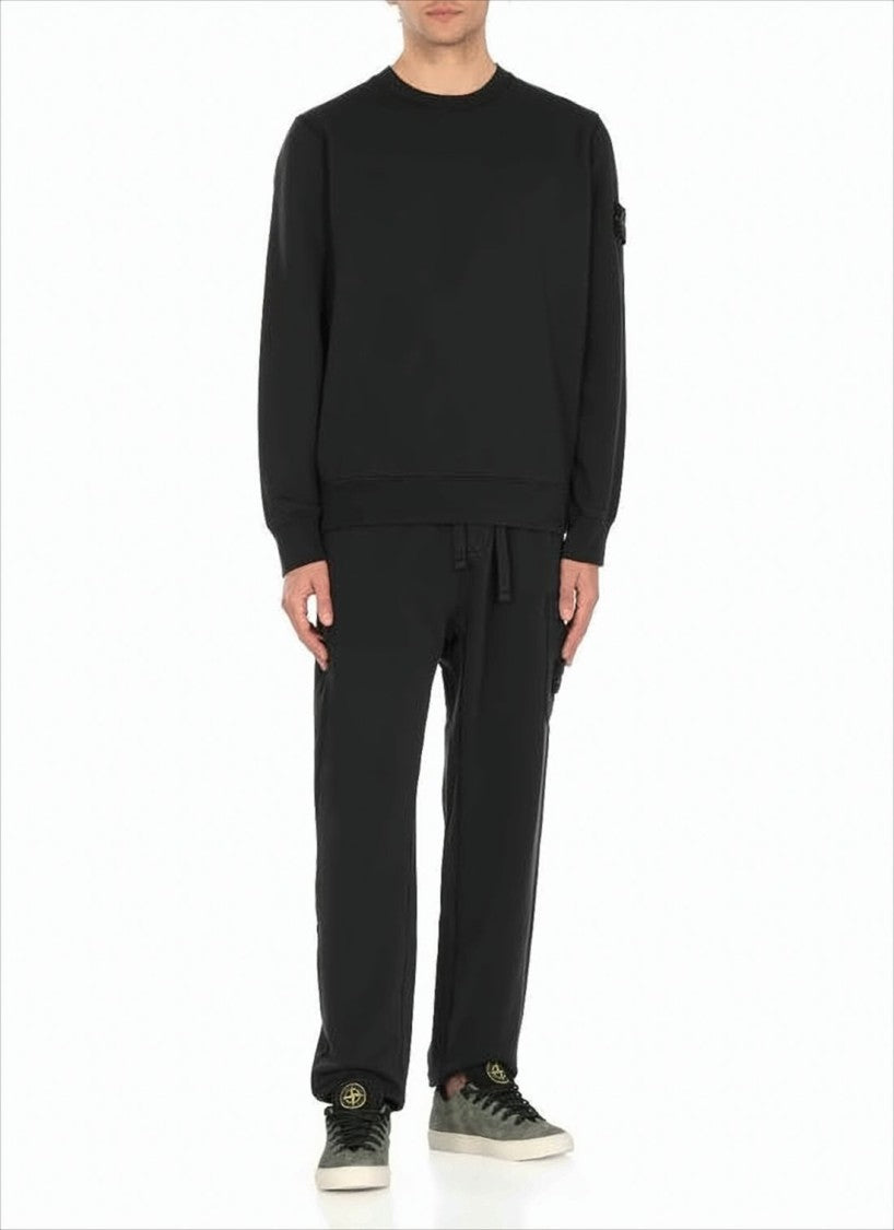 Stone Island Relaxed Fit Navy Cotton Pants