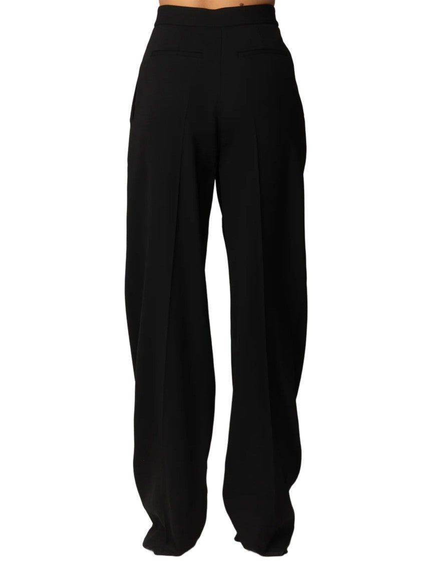 Elisabetta Franchi High Waist Wide-Leg Tailored Crease Pants