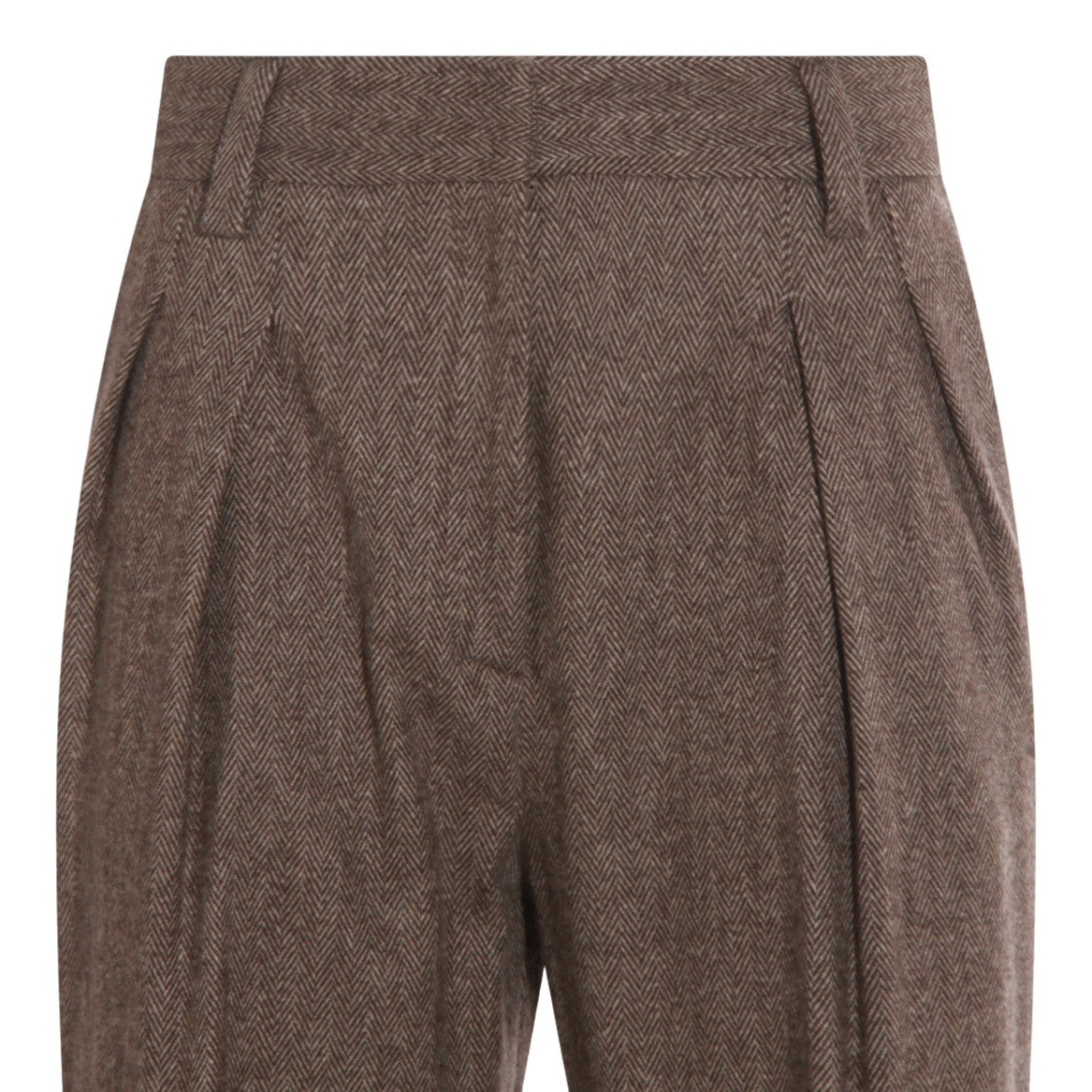 Antonelli Firenze Tailored High-Waist Trousers With Pleated Front