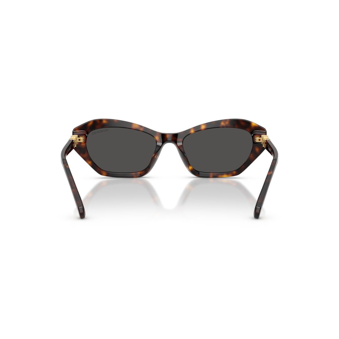 Swarovski 0Sk6048 Angular Tortoiseshell Sunglasses With Crystal Accents