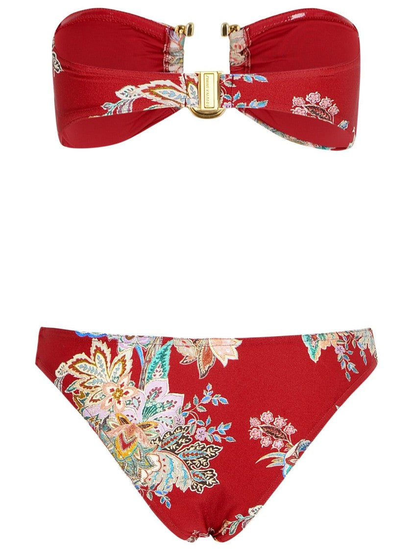 Zimmermann Rihannon' Red Polyamide Blend Bikini