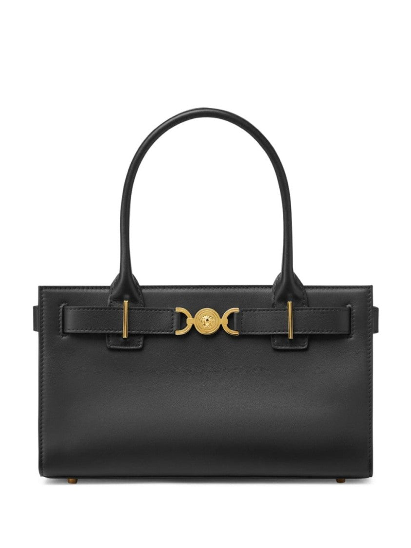 Versace Rectangular Calf Leather Handbag