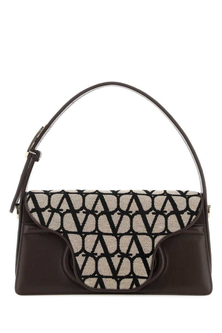 Valentino Garavani Toile Iconographe And Leather Le Grand Deuxieme Shoulder Bag