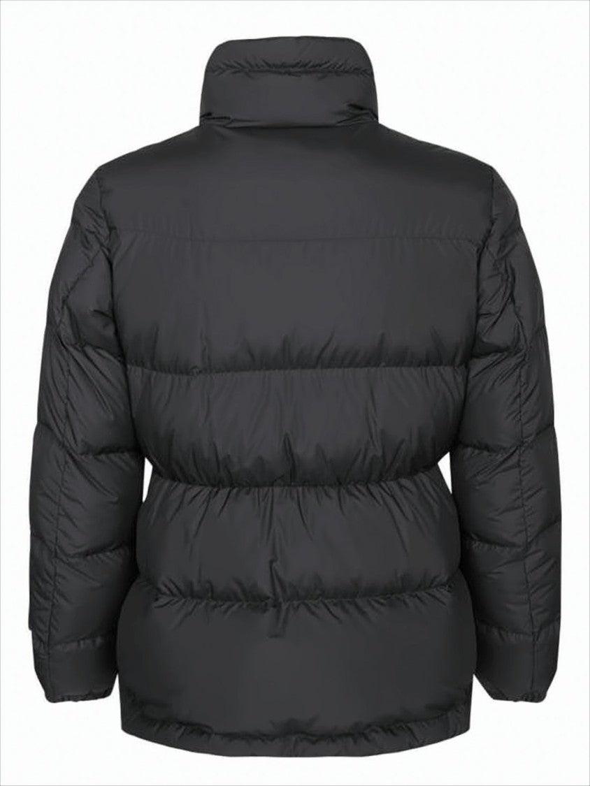 Moncler Padded Down Coat With High Collar