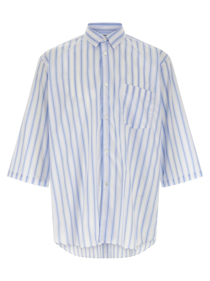 Comme Des Garçons Vertical Stripe Cotton Poplin Shirt