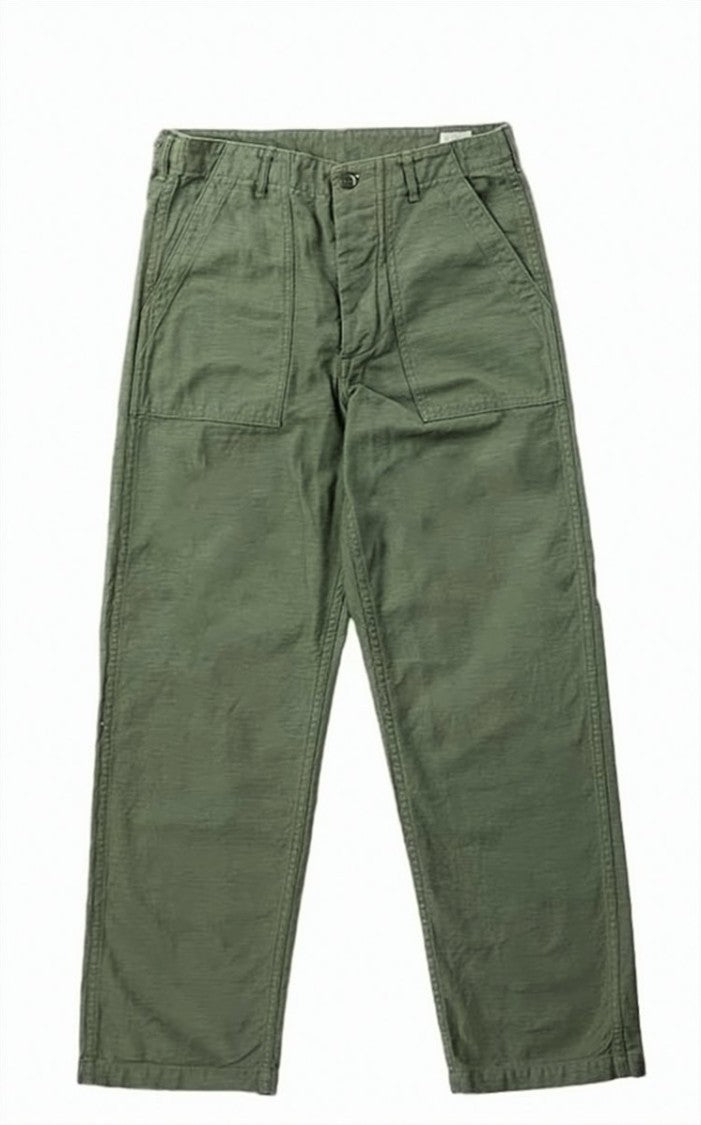 Orslow Straight-Leg Utility Pants With Front Patch Pockets