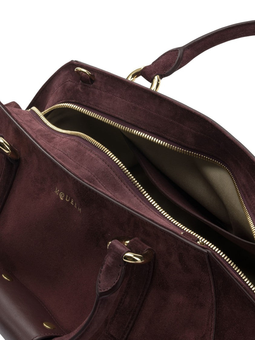 Alexander Mcqueen Bordeaux Calfskin Handbag
