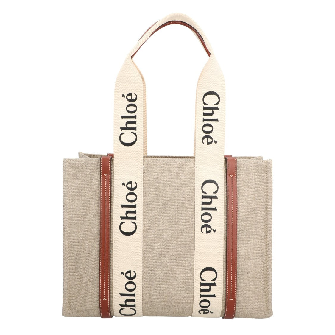 Chloé Medium Woody Tote Bag Brown