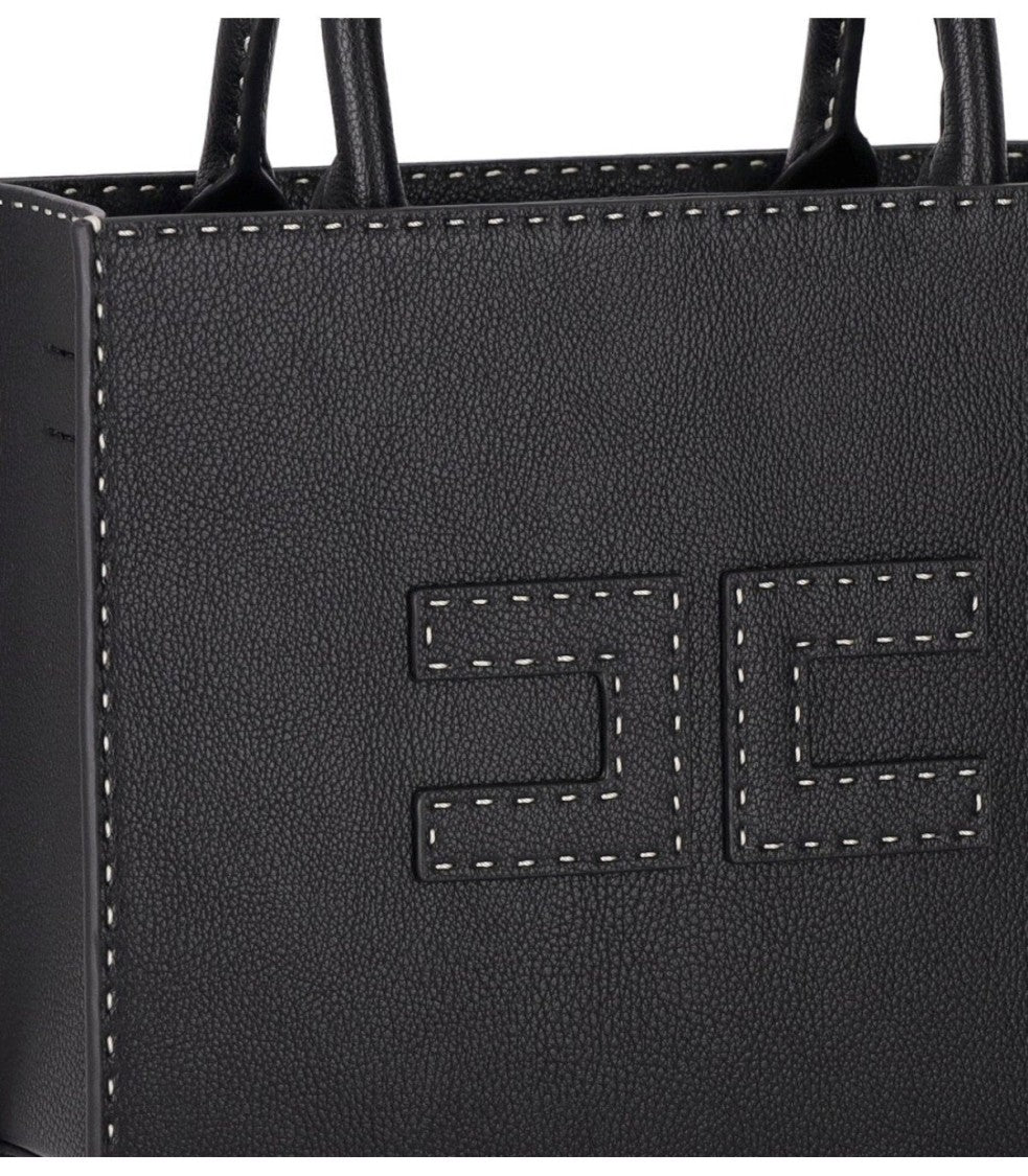 Elisabetta Franchi Pebbled Leather Effect Handbag