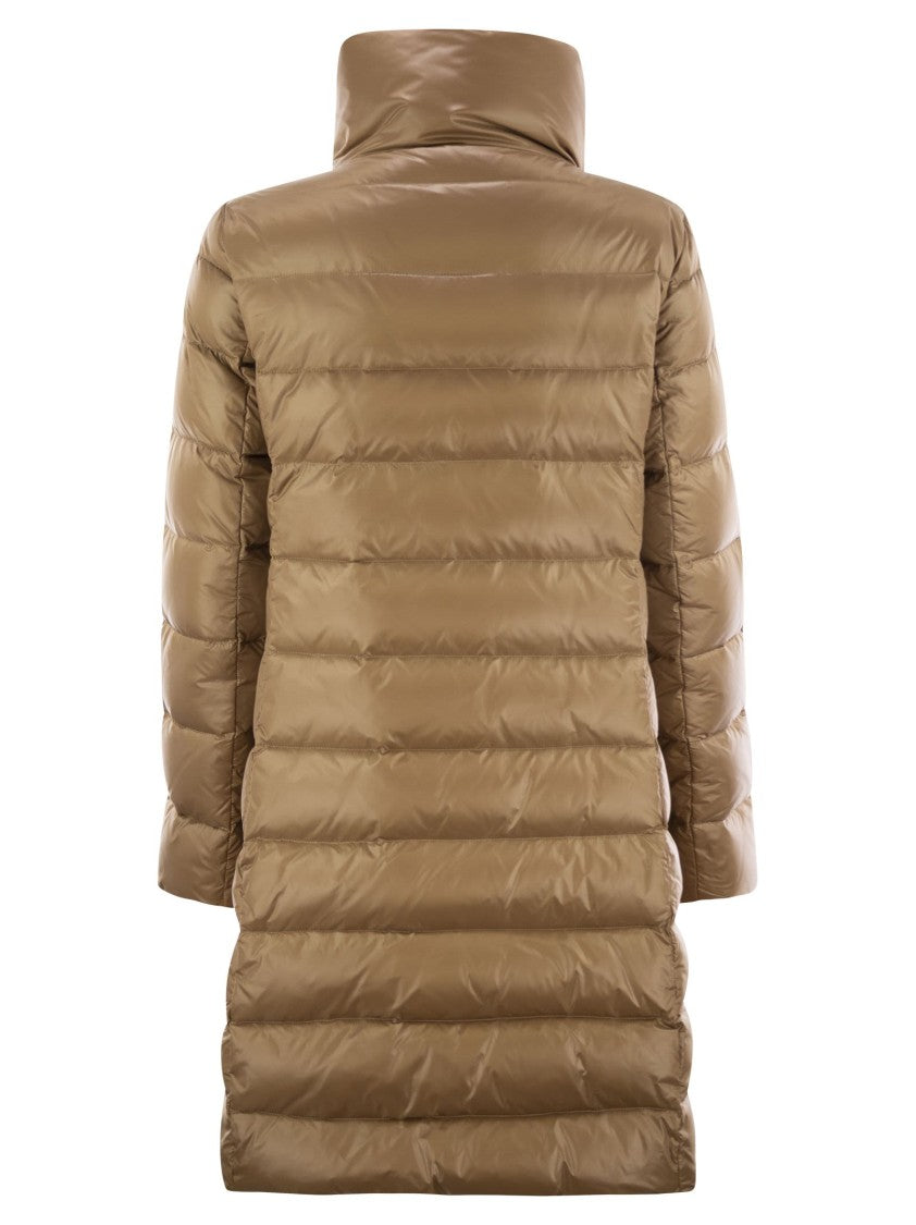 Fay Long Down Jacket With Hook