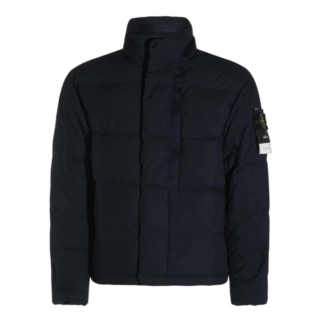 Stone Island Quilted High Collar Badge Jacket