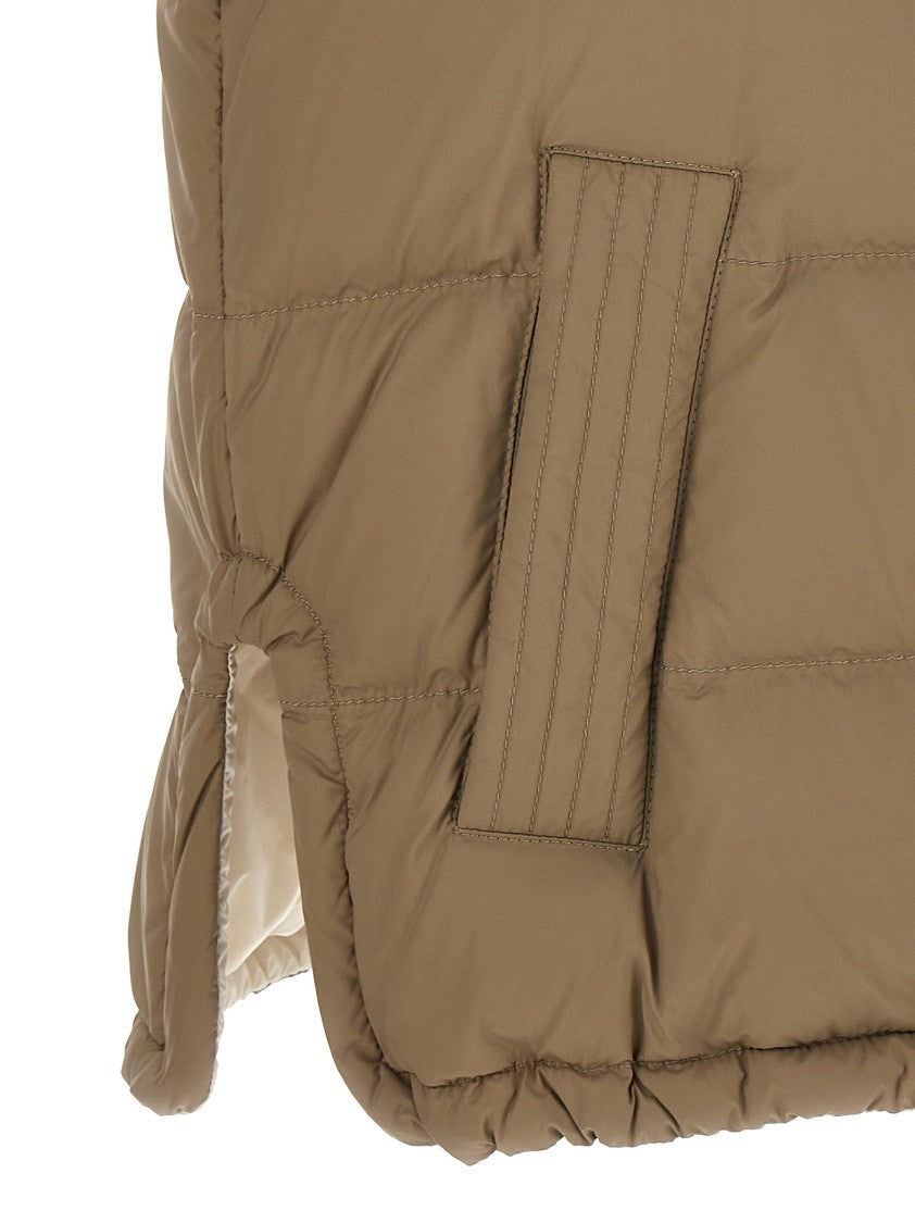 Brunello Cucinelli Goose Feather Padded Vest With Hood