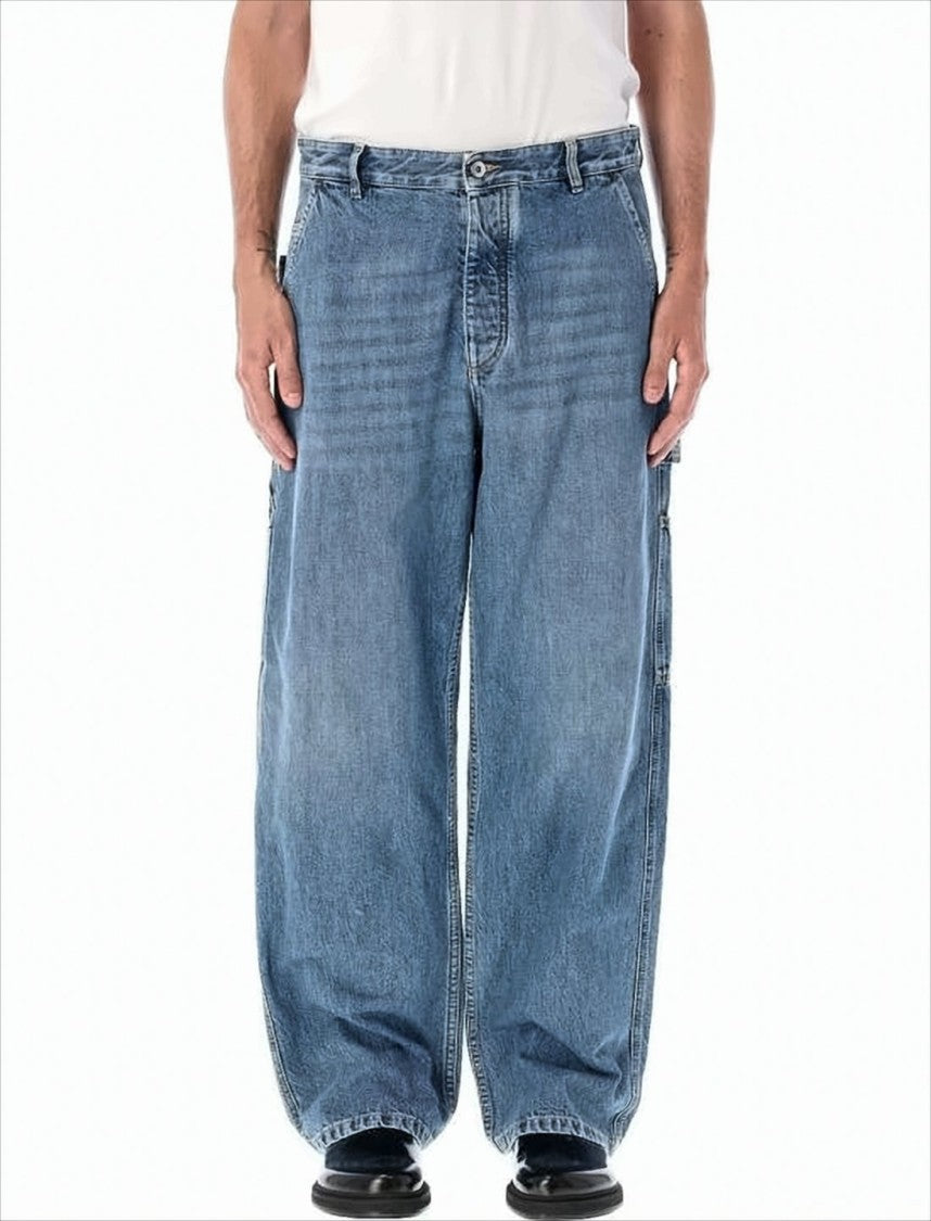 Bottega Veneta Relaxed Wide-Leg Denim Pants