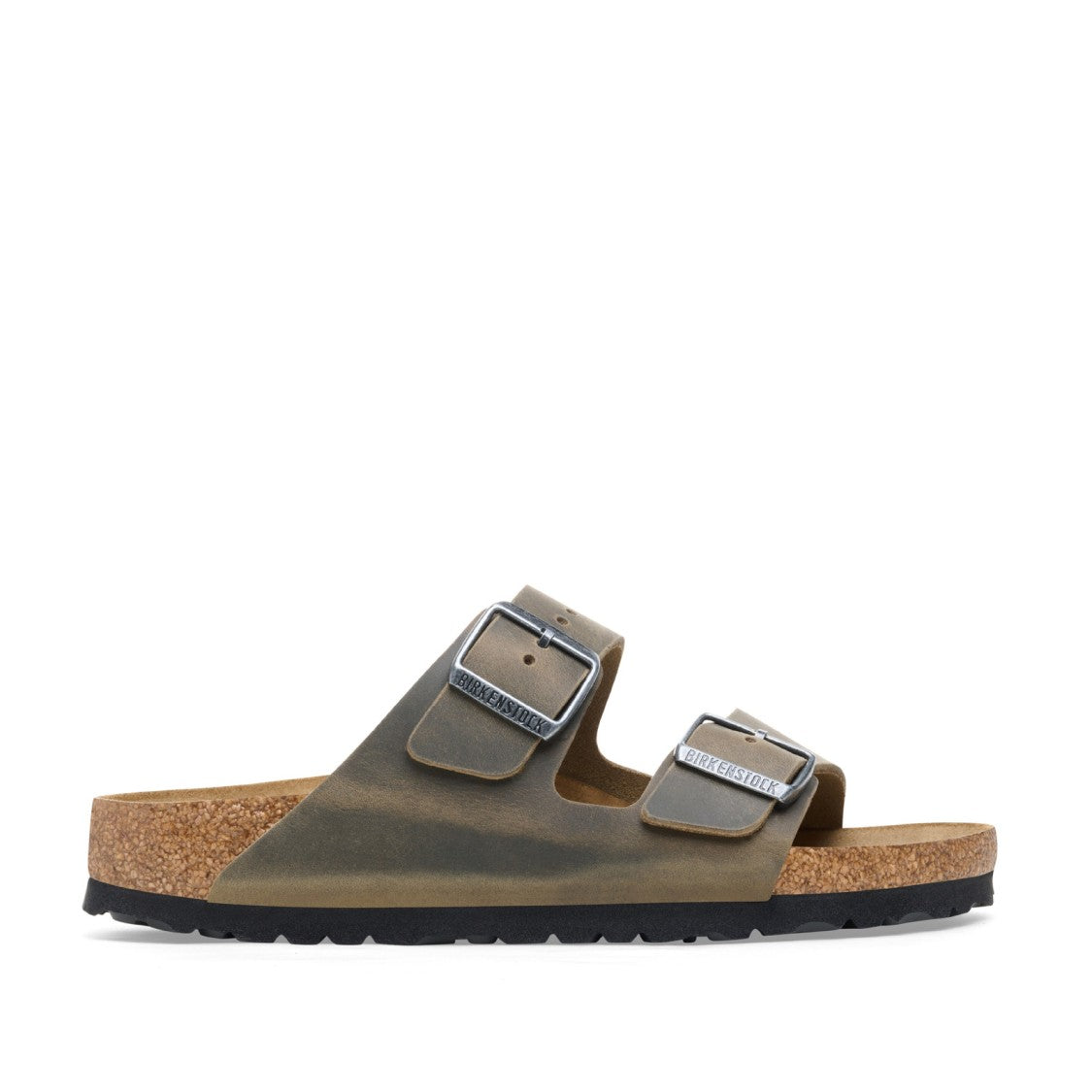 Birkenstock Arizona Sandal In Nubuck Oiled Khaki