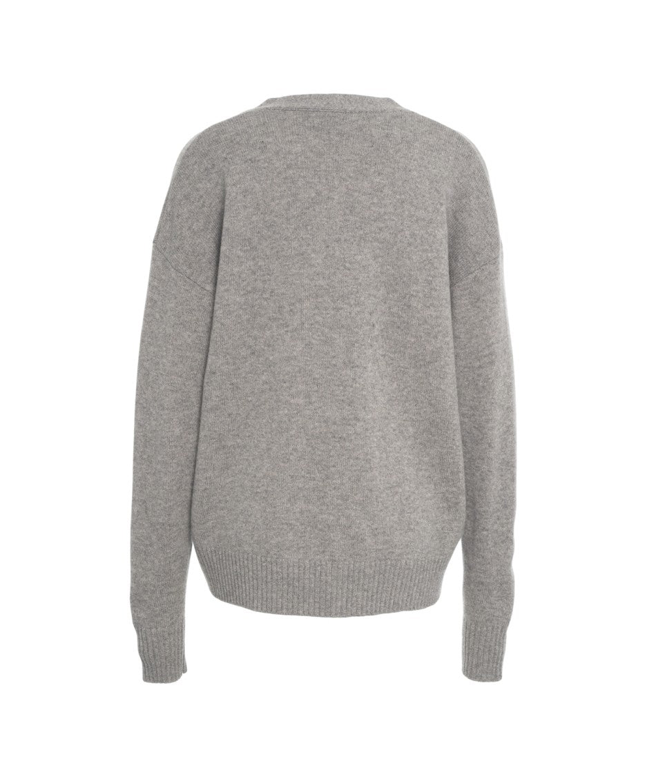 Kaos Wool Cardigan With Sparkling Chest Applications