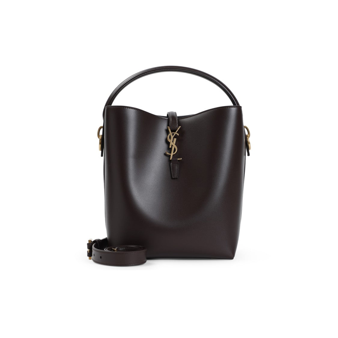 Saint Laurent Dark Brown Calf Leather Handbag