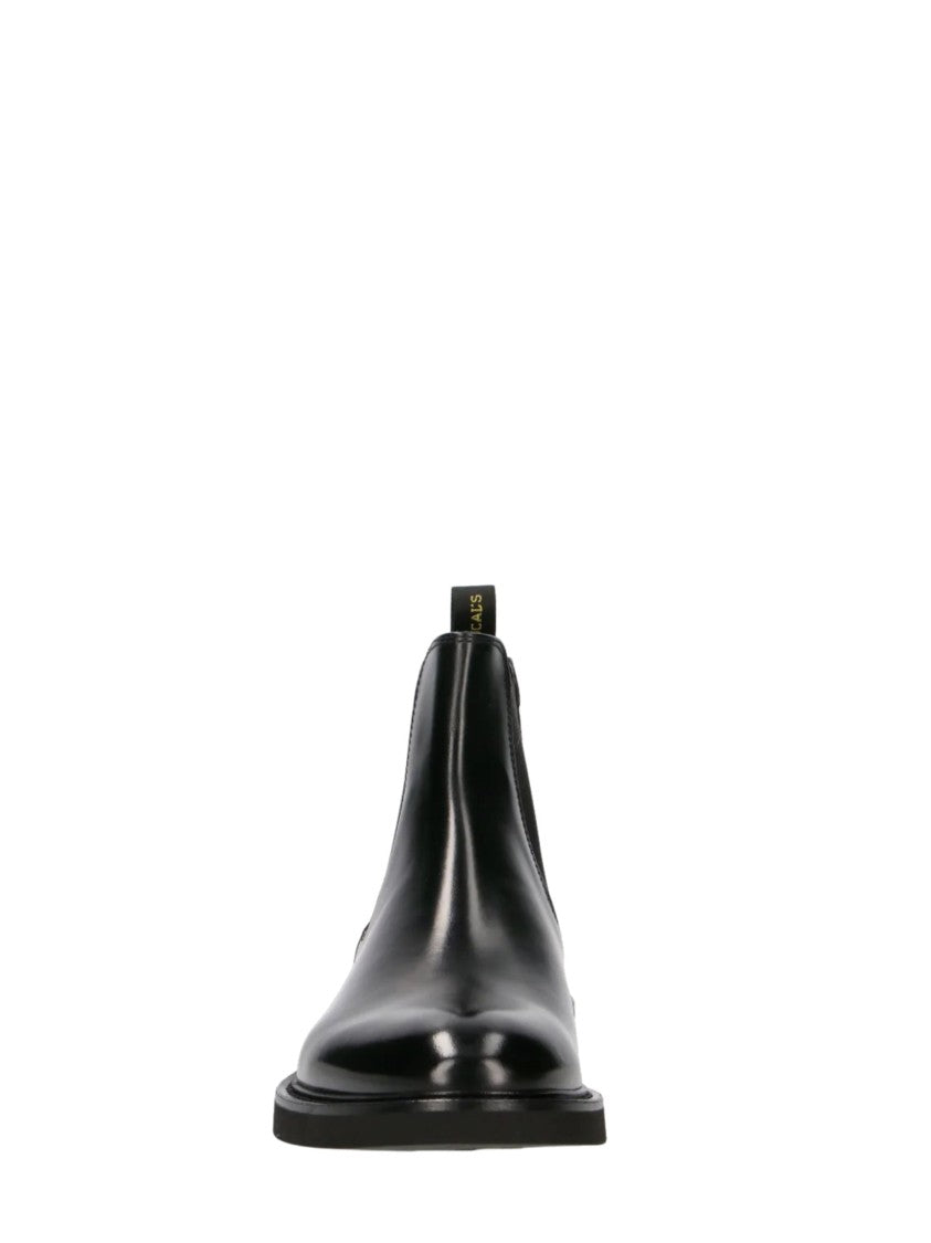 Doucal's Black Beatles Polished Leather Boots