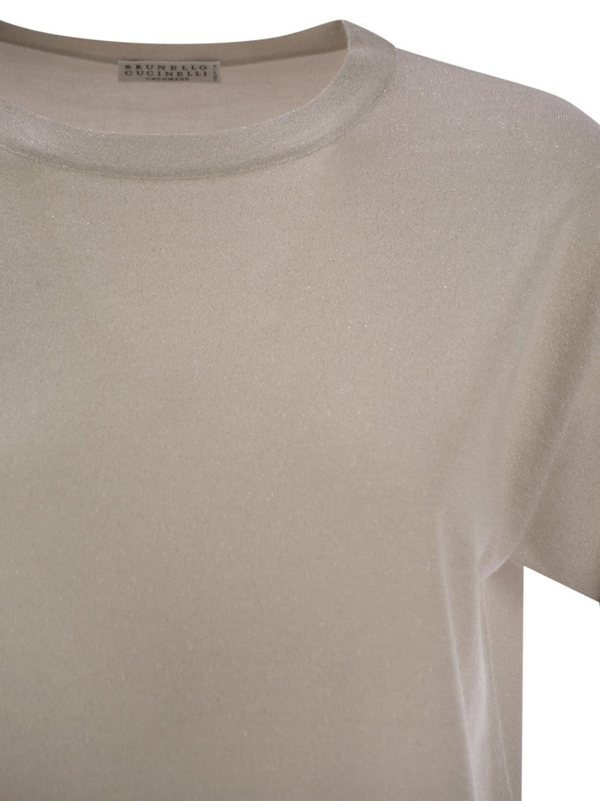 Brunello Cucinelli Sparkling Lightweight Cashmere And Silk Sweater