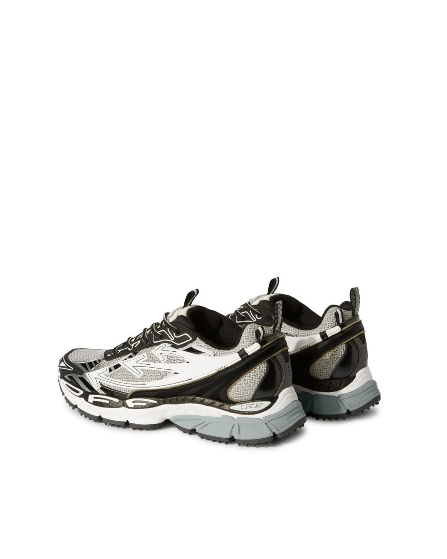 Off-White Dynamic Performance Sneakers With Mesh And Synthetic Overlays