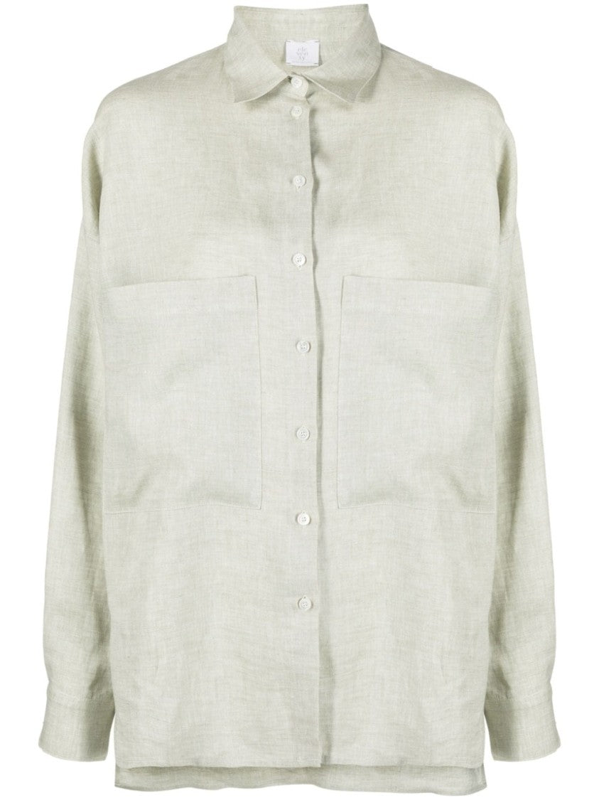 Eleventy Long Sleeve Linen Shirt
