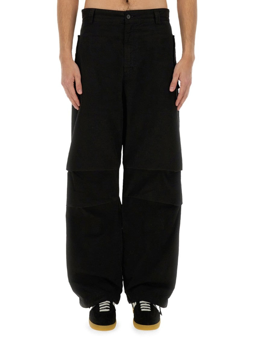 Msgm Canvas Cargo Pants "Parachute"