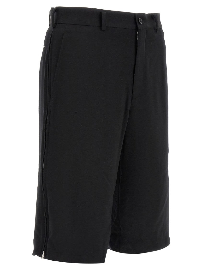 Comme Des Garçons Zip Bermuda Shorts