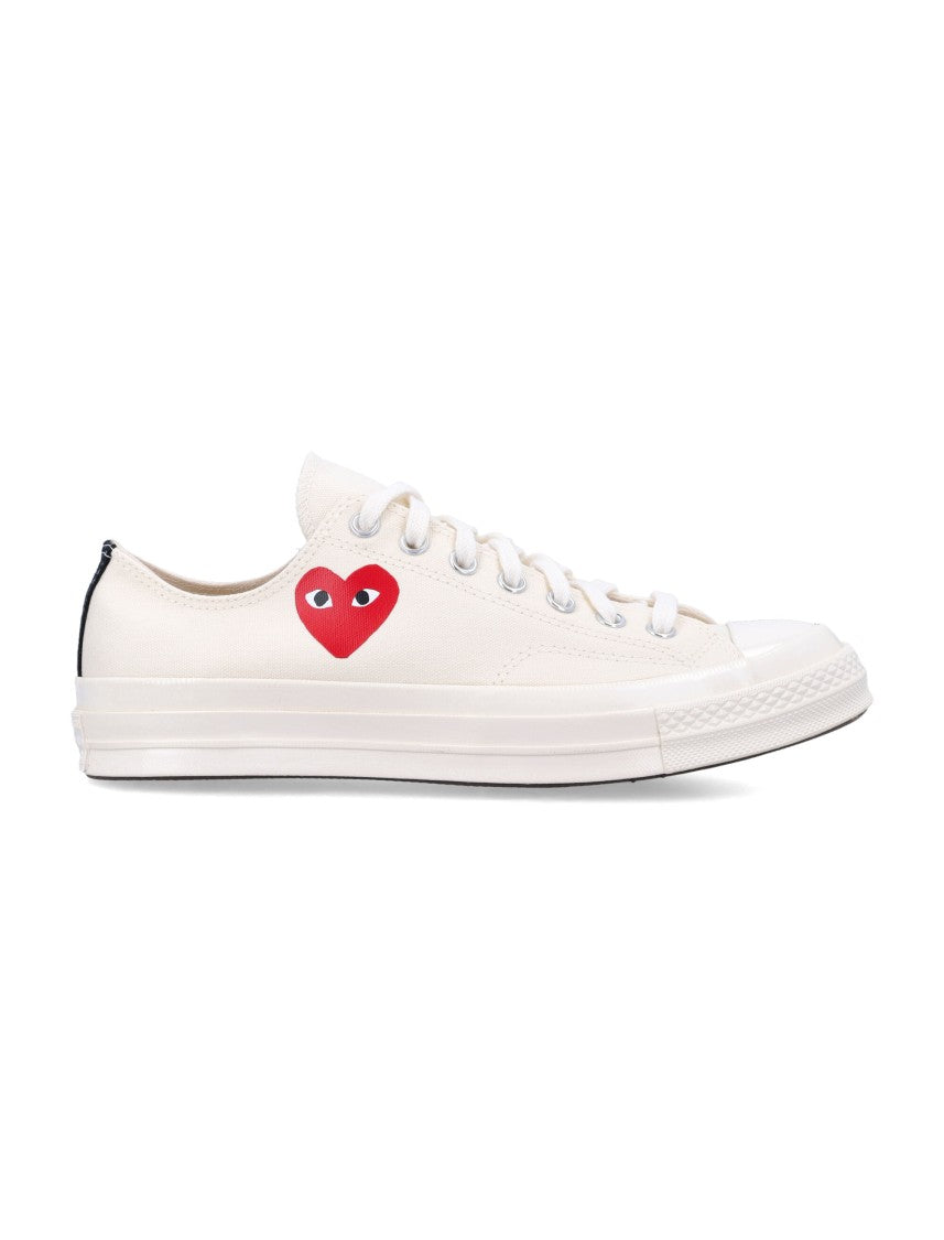Comme Des Garçons X Converse Low-Top Sneakers With Iconic Heart Graphic