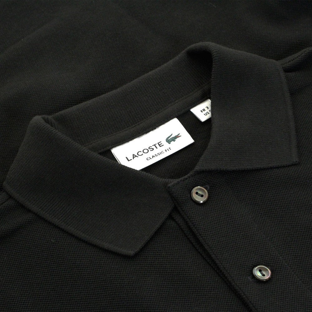 Lacoste Black Long-Sleeved Premium Quality Polo