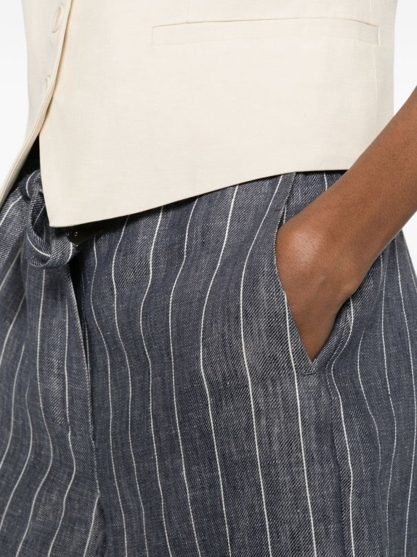 Max Mara Wide-Leg Linen Trousers