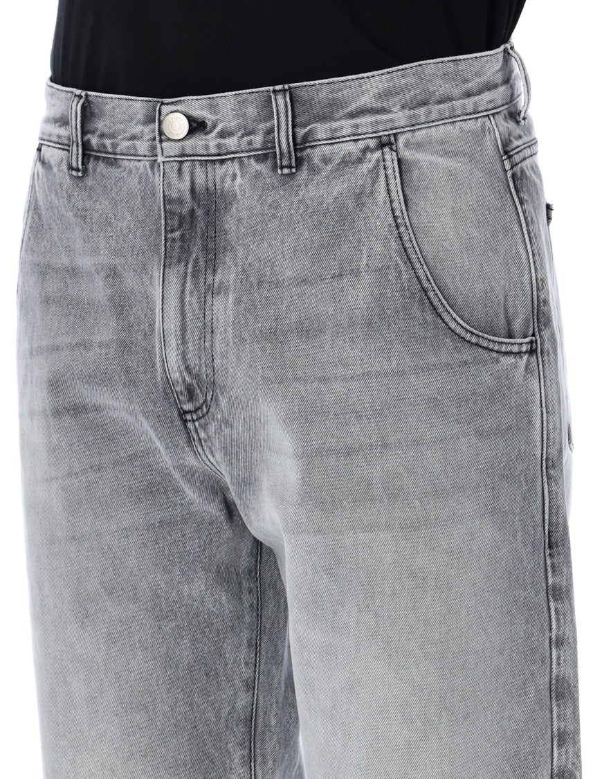 Mfpen Relaxed-Fit Mid-Rise Jeans In Washed Grey