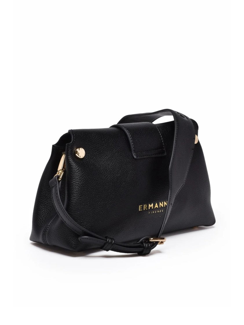 Ermanno Firenze Vally Magnetic Closure Shoulder Bag With Structured Silhouette