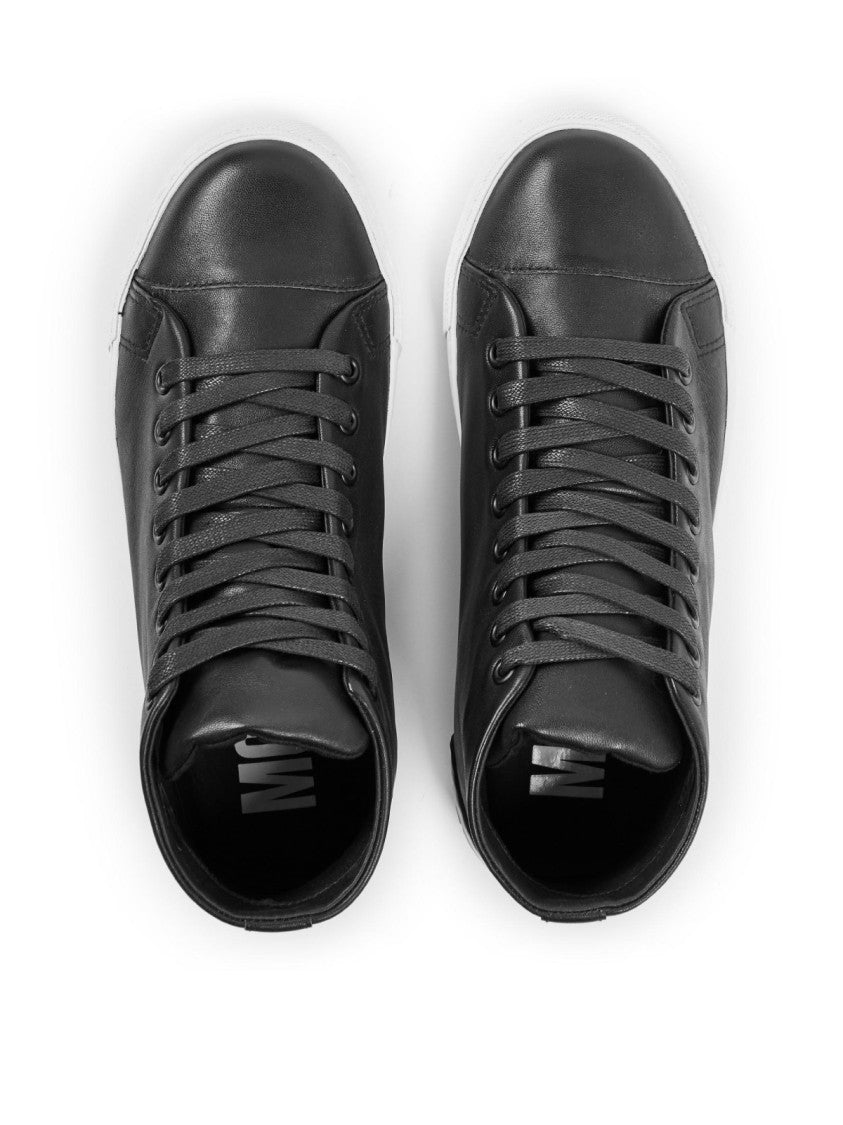 Moschino Vulc 25 Logo Mid-Top Sneakers