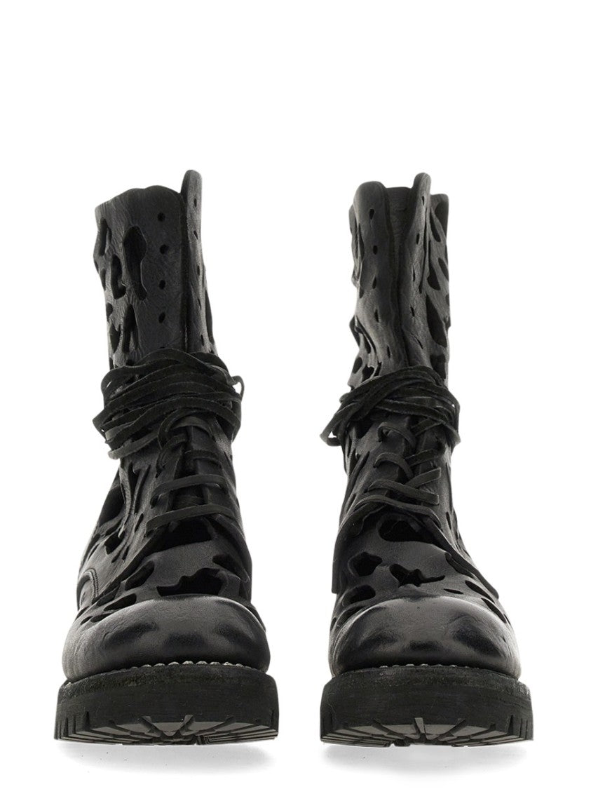 Guidi Ankle Boot With Cut Out Details