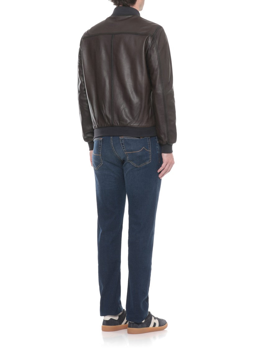 The Jack Leathers Brown Dennis Reversible Leather Jacket