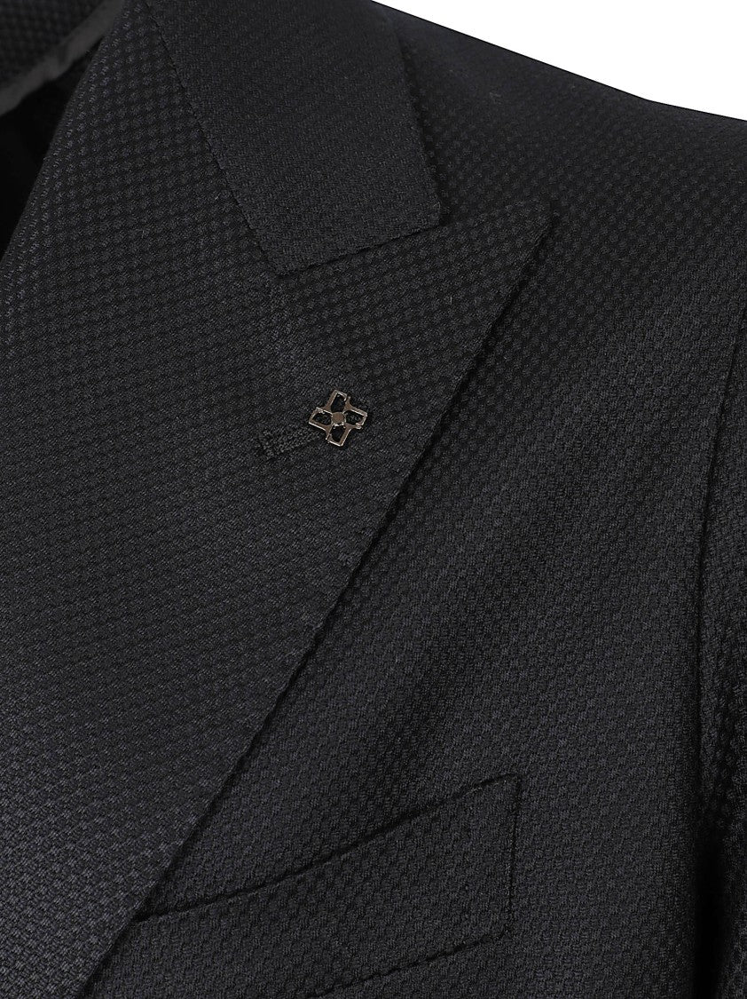 Tagliatore Double-Breasted Wool Coat
