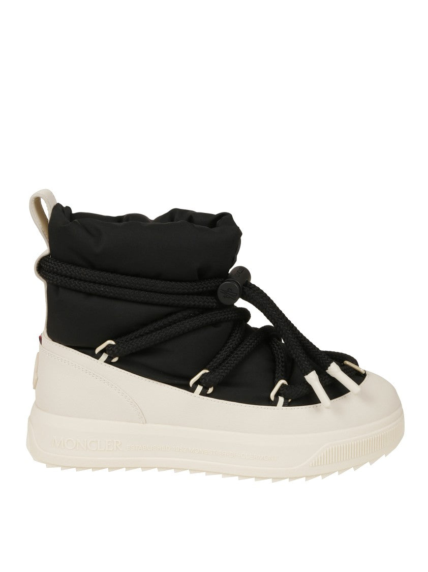 Moncler Black Boots With Sturdy Sole