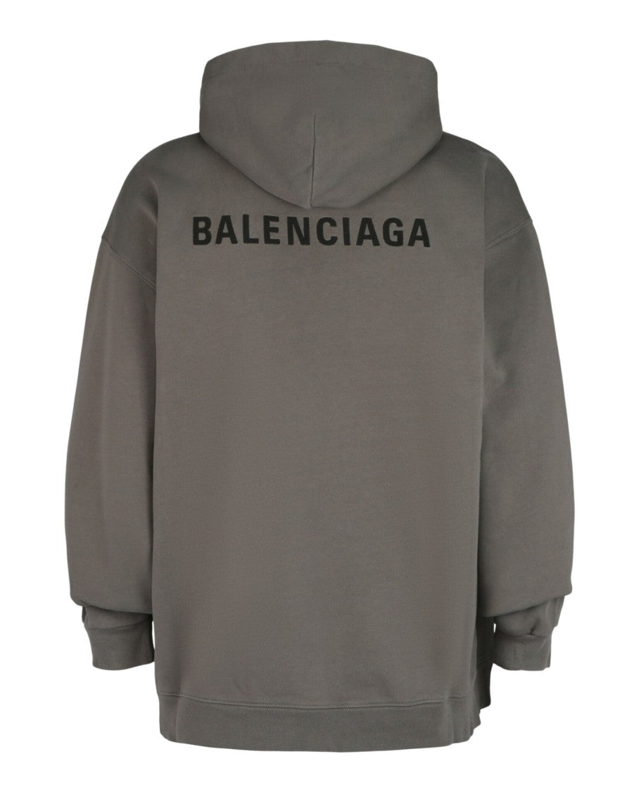 Balenciaga Embroidered Logo Medium Fit Hoodie