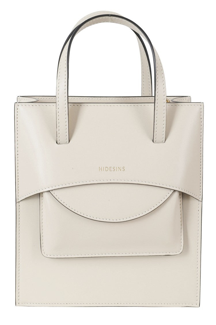 Hidesins Butter M Premier Front Flap Pocket Leather Handbag