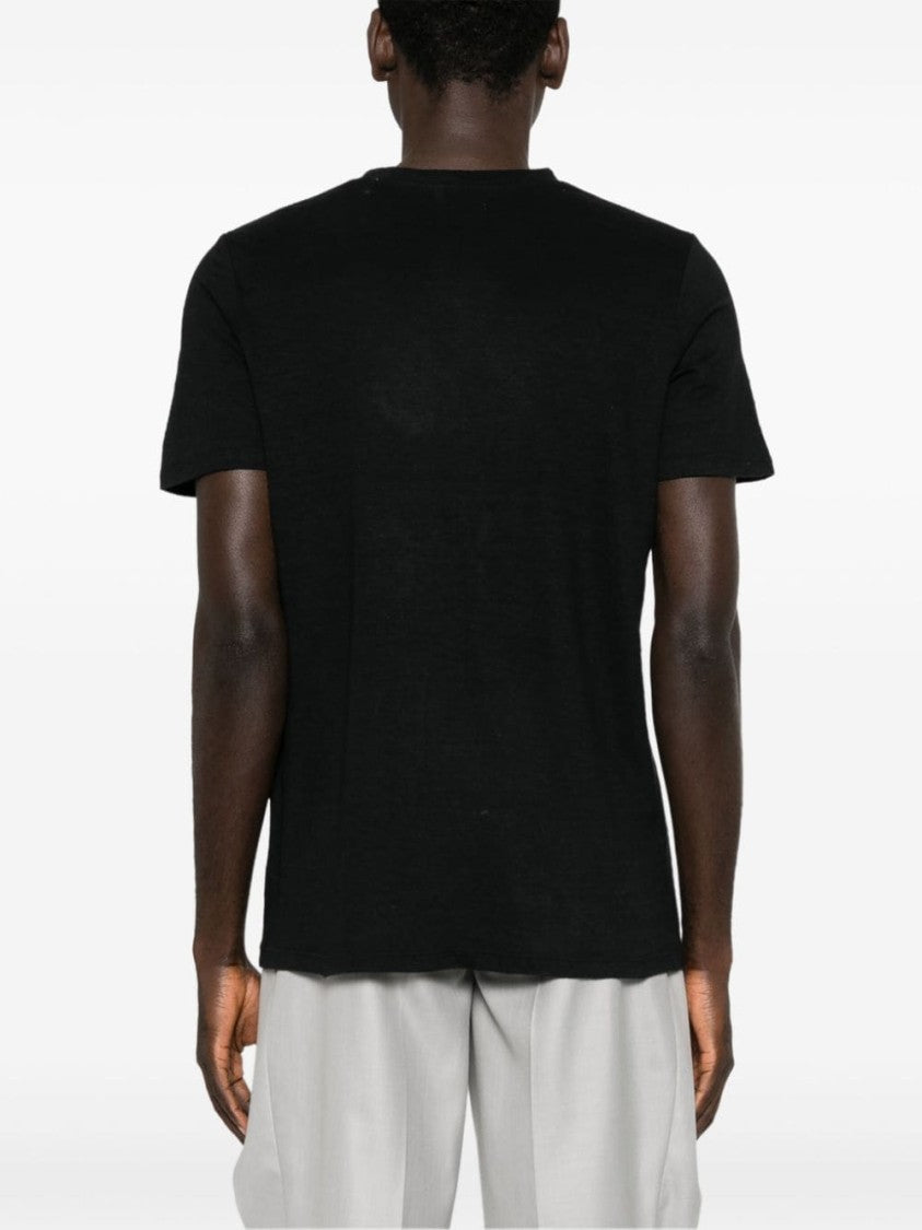 Isabel Marant Linen T-Shirt With Iconic Logo Design And Finish