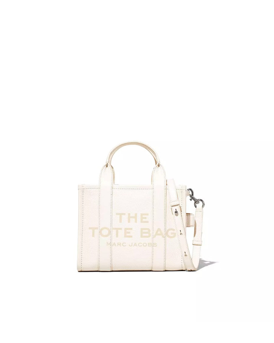 Marc Jacobs Structured Full-Grain Leather Small Tote With Adjustable Strap