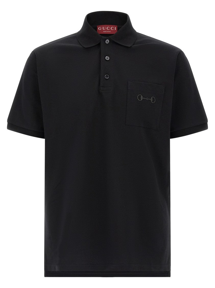 Gucci 'Morsetto' Embroidery Polo Shirt
