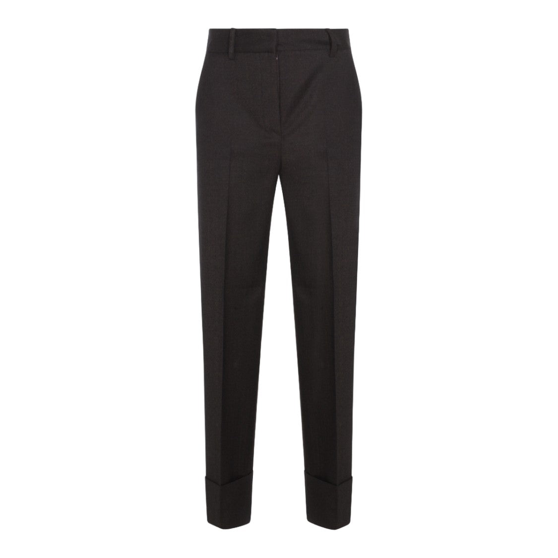 Antonelli Firenze Tailored High-Waisted Trousers With Cuffed Hem