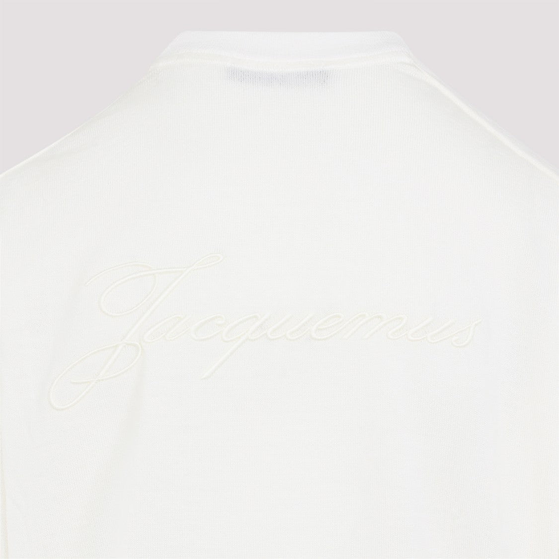 Jacquemus Le Brode White Merino Wool Pullover