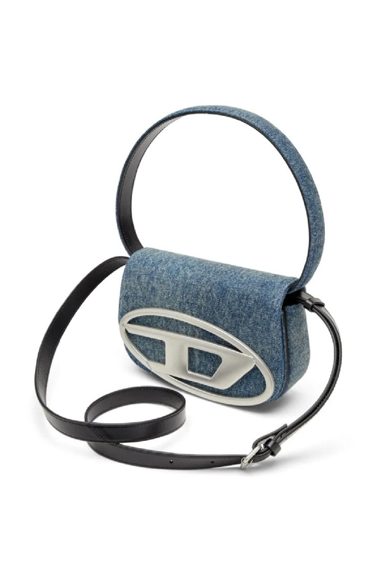 Diesel Structured Denim-Like Shoulder Bag