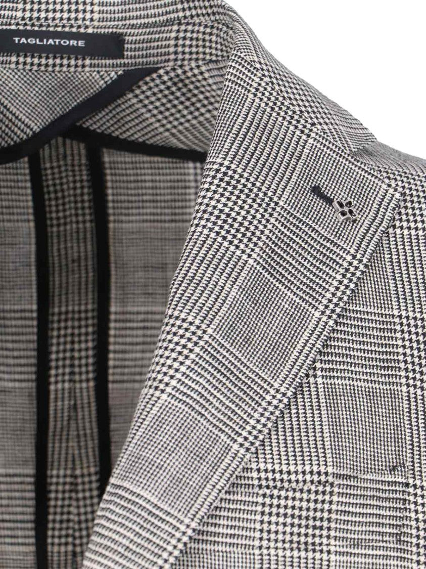 Tagliatore Single-Breasted Blazer – White