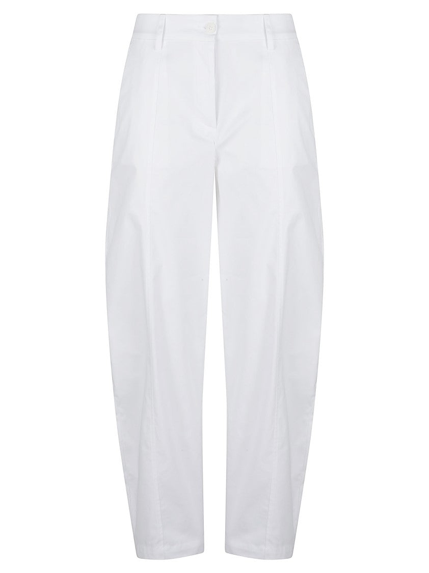 Pinko Bacca Cropped Wide Cotton-Blend Pants
