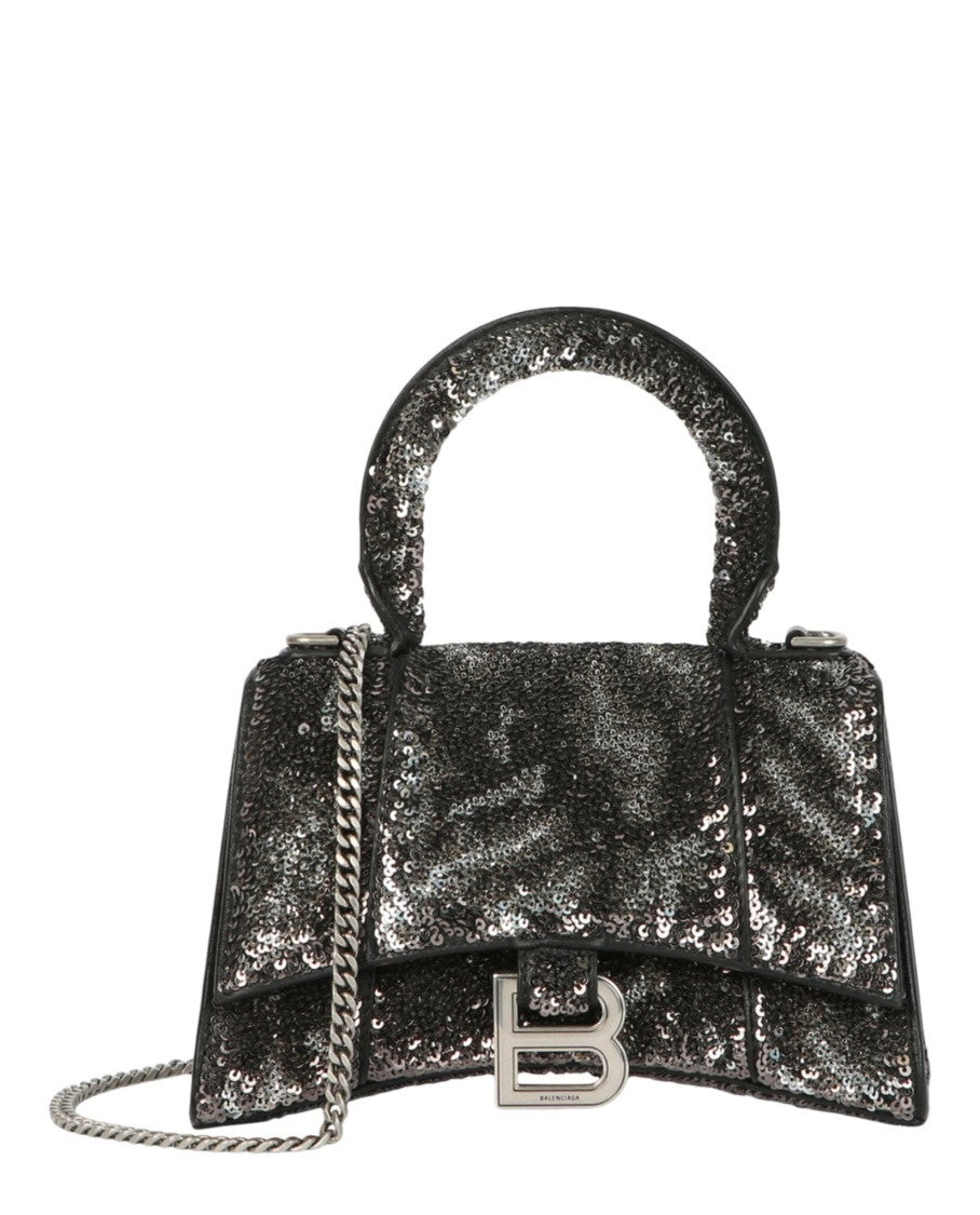 Balenciaga Hourglass Xs Top Handle Bag With Sequins