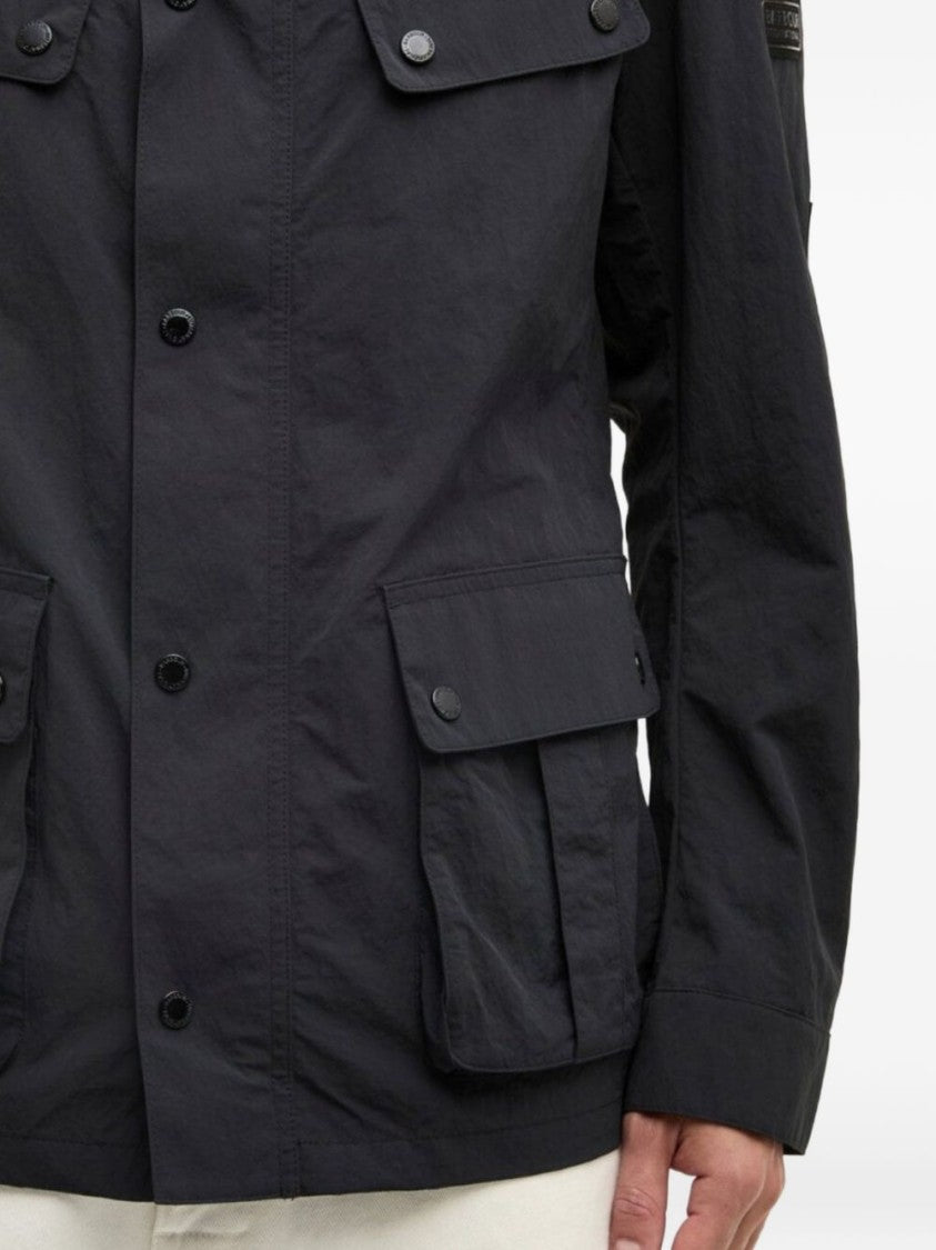Barbour Structured Black High Collar Jacket