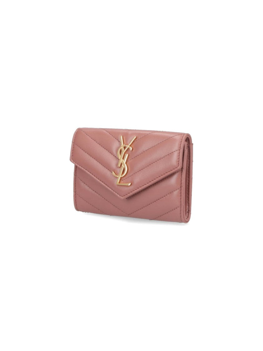 Saint Laurent "Cassandre" Wallet – Pink